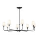 Kichler - 52517BK - Eight Light Chandelier - Pallas - Black