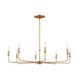 Pallas Eight Light Chandelier (52517BNB)