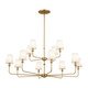 Kichler - 52518BNB - 12 Light Chandelier - Pallas - Brushed Natural Brass