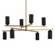 Gala LED Chandelier (52532CPZBK)