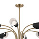 Arcus 12 Light Chandelier (52561CPZBK)