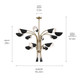 Arcus 12 Light Chandelier (52561CPZBK)