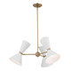 Phix Six Light Chandelier (52565CPZWH)