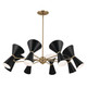 Phix 16 Light Chandelier (52567CPZBK)