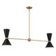 Kichler - 52569CPZBK - Four Light Linear Chandelier - Phix - Champagne Bronze