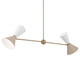Phix Four Light Linear Chandelier (52569CPZGRG)
