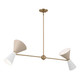 Phix Four Light Linear Chandelier (52569CPZGRG)