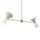 Phix Four Light Linear Chandelier (52569CPZGRG)