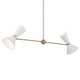 Phix Four Light Linear Chandelier (52569CPZWH)