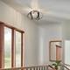 Cecil Four Light Flush Mount (52588PN)