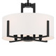 Malen Four Light Pendant/Semi Flush (52591BK)