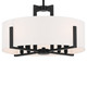 Malen Eight Light Pendant/Semi Flush (52592BK)