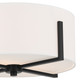 Malen Two Light Flush Mount (52593BK)