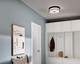 Brit Four Light Flush Mount (52597BKCPZ)