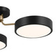 Sago LED Semi Flush Mount (52604BKCPZ)