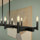 Erzo Ten Light Linear Chandelier (52614BK)