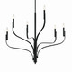 Livadia Six Light Chandelier (52673BK)