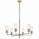 Kichler - 52679CPZ - Six Light Chandelier - Velestino - Champagne Bronze