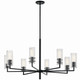 Kichler - 52680BK - Eight Light Chandelier - Velestino - Black