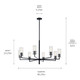Velestino Eight Light Chandelier (52680BK)