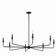 Kichler - 52691BK - Eight Light Chandelier - Alvaro - Black