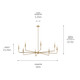 Alvaro Eight Light Chandelier (52691CPZ)