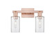Innovations - 716-2W-AC-G802 - Two Light Bath Vanity - Arcadia - Antique Copper