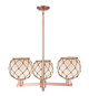 Innovations - 716-3CR-AC-G121-8RB - Three Light Pendant - Arcadia - Antique Copper