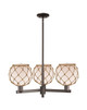 Innovations - 716-3CR-OB-G121-8RB - Three Light Pendant - Arcadia - Oil Rubbed Bronze