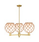 Innovations - 716-3CR-SG-G121-10RB - Three Light Pendant - Arcadia - Satin Gold