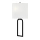 Textile One Light Wall Sconce (FAB-4333-WHTE-MBLK)