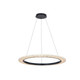 Justice Designs - FAB-8333-CREM-MBLK - LED Pendant - Textile - Matte Black