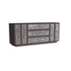 Arteriors - FZS03 - Credenza - Vernier - Gray Faux Marble/Ebony Oak Veneer/Vintage Brass