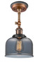 Innovations - 201FBP-ACBK-G73 - One Light Semi-Flush Mount - Franklin Restoration - Antique Copper