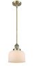 manufacturer_finish:Antique Brass|manufacturer_glass:Matte White|light_output:220.00lm|color_temperature:2200K|cri:99