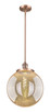 Innovations - 201S-AC-G208-14 - One Light Pendant - Franklin Restoration - Antique Copper
