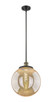 Innovations - 201S-BAB-G208-14 - One Light Pendant - Franklin Restoration - Black Antique Brass