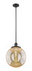 Innovations - 201S-BK-G208-14 - One Light Pendant - Franklin Restoration - Matte Black