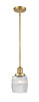 Innovations - 201S-SG-G302-LED - LED Mini Pendant - Franklin Restoration - Satin Gold