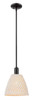 Innovations - 716-1S-BK-NBD-9-NAT - One Light Mini Pendant - Arcadia - Matte Black