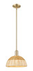 Innovations - 716-1S-CB-NBD2-12-NAT - One Light Mini Pendant - Arcadia - Champagne Bronze
