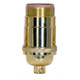 Satco - 80-1050 - 3 Way (2 Circuit) Turn Knob Socket - Polished Brass