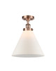 manufacturer_finish:Antique Copper|manufacturer_glass:Matte White|light_output:220.00lm|color_temperature:2200K|cri:99