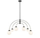 Six Light Chandelier (M100114MBKPN)