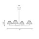 Four Light Chandelier (M100121MBK)