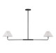 Two Light Linear Chandelier (M100122MBK)