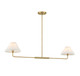 Two Light Linear Chandelier (M100122NB)