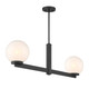Two Light Linear Chandelier (M100124MBK)