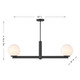 Two Light Linear Chandelier (M100124MBK)