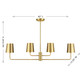 Four Light Linear Chandelier (M100127NB)